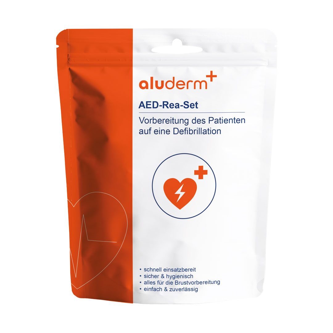 aluderm AED-Rea-Set: Sekunden sparen beim Anlegen der Elektroden